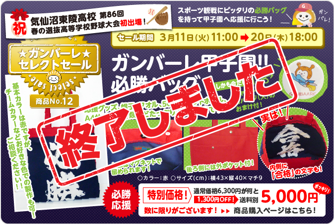 必勝バッグ